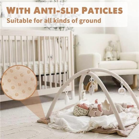 Washable Baby GymActivity Center with PlayMat,Rainbow Early Development Playmats - Picture 6 of 6